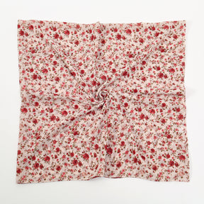 YW361  145*145cm small floral printed chiffon square scarf