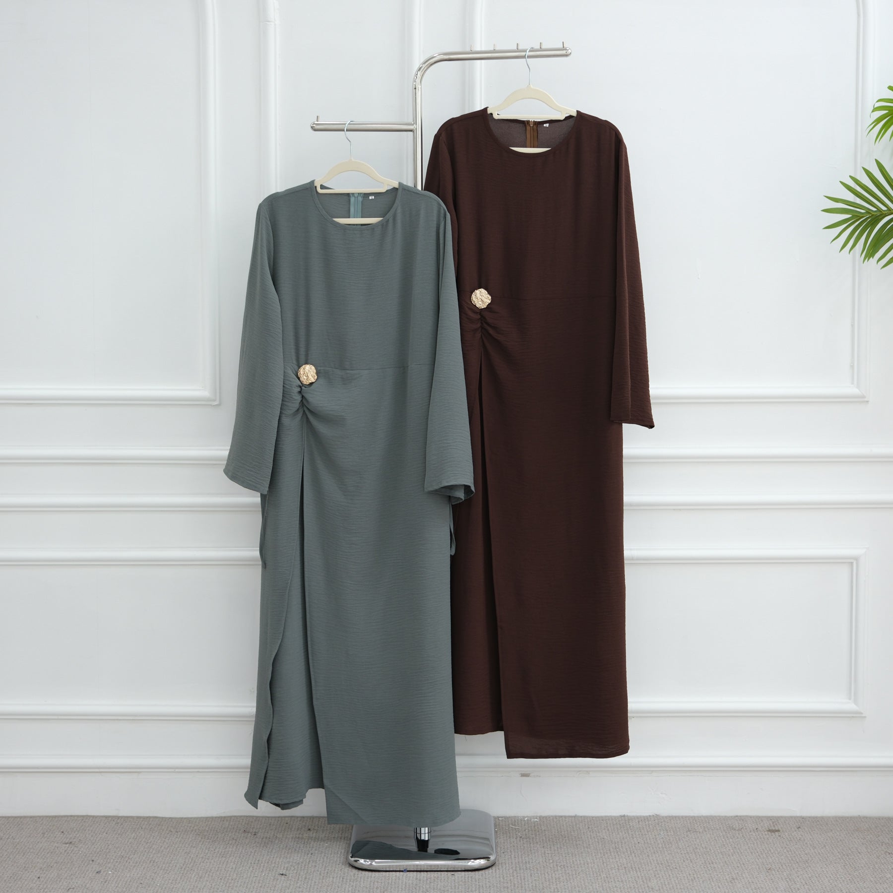 LR1077  Women's Plain Minimalist Dress for Daily Wear