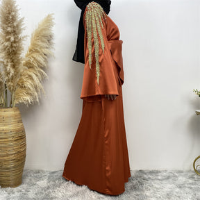 6479 plain muslim abaya dress