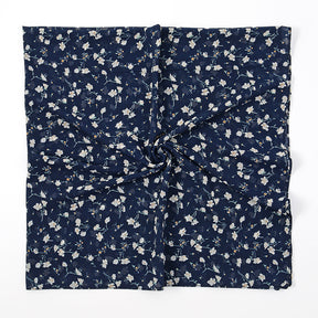 YW347  115*115CM Large Size Floral Pearl Chiffon Printed Square Scarf