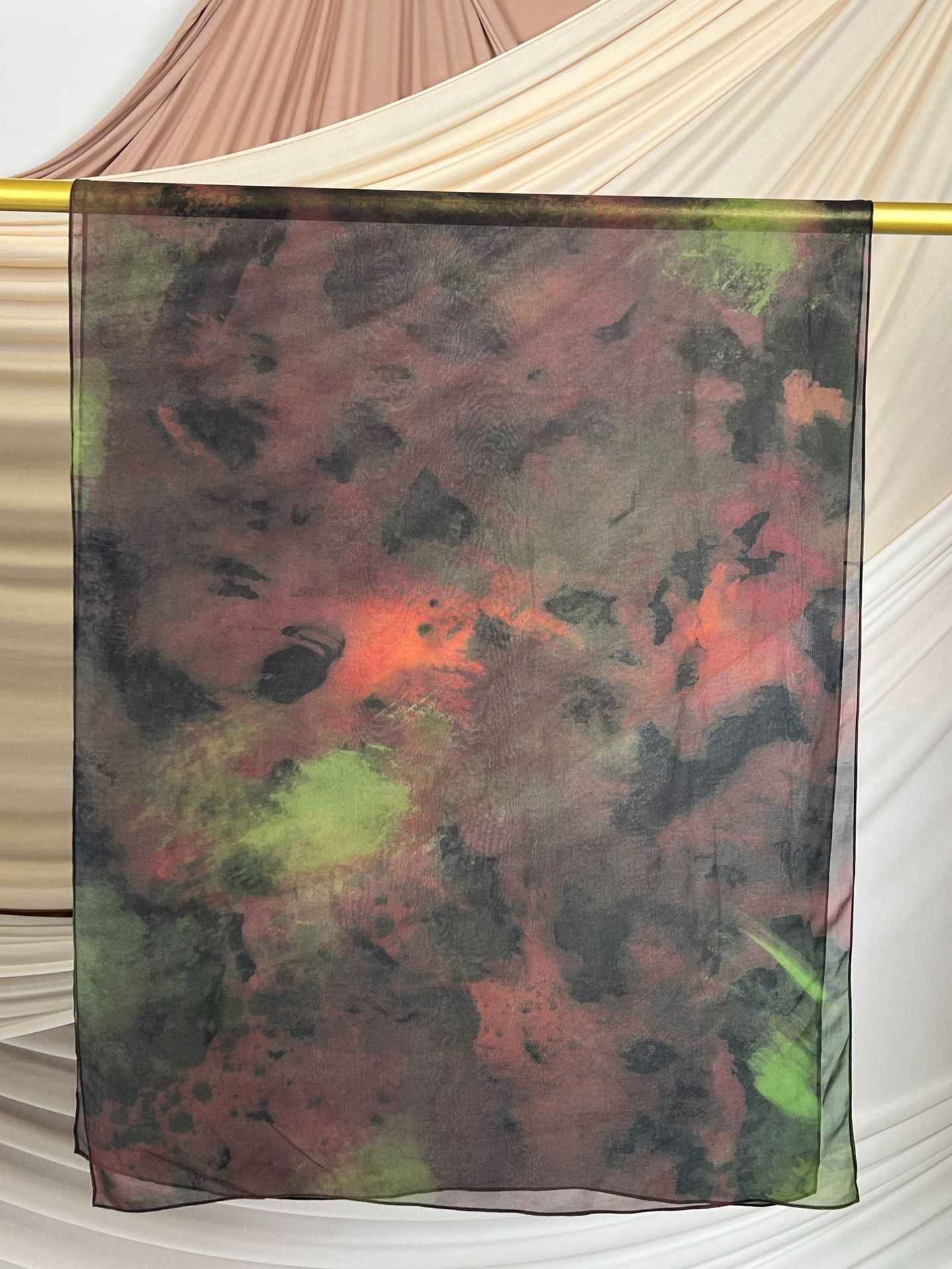 FZ012  Faux Silk Double-Sided Penetration Hijab