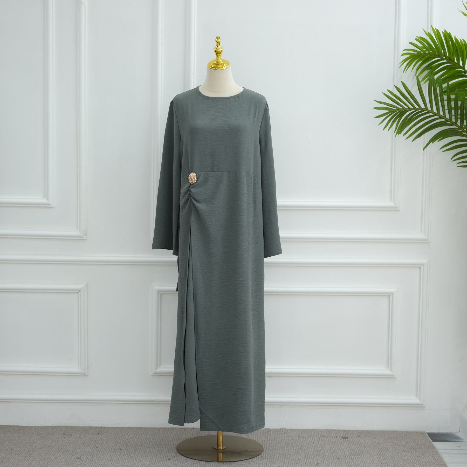 LR1077  Women's Plain Minimalist Dress for Daily Wear