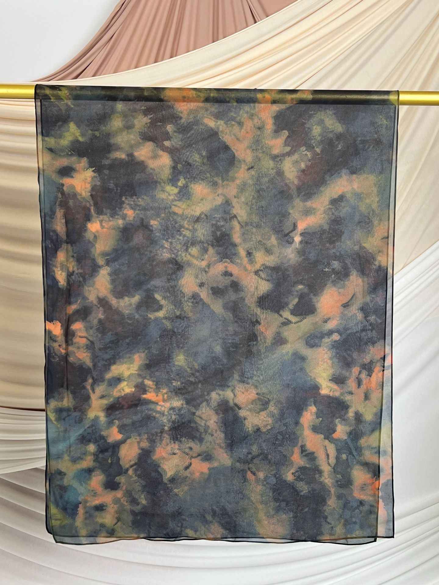 FZ012  Faux Silk Double-Sided Penetration Hijab