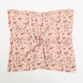 YW361  145*145cm small floral printed chiffon square scarf