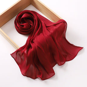 MSL348   New soft silk style bun head fashion gauze scarf travel vintage style scarf wholesale