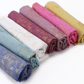 MSL189  Foil-stamped floral pattern women's hijab