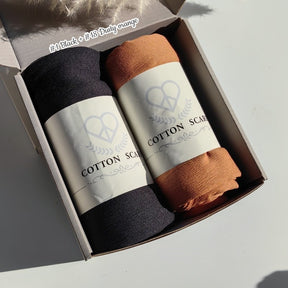 WJA168 Natural Wrinkle Rayon Scarf Solid Color Neck Scarf Cotton Linen Shawl - MinYang Fashion Apparel Accessory Manufacturer