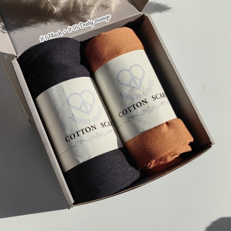 WJA168 Natural Wrinkle Rayon Scarf Solid Color Neck Scarf Cotton Linen Shawl - MinYang Fashion Apparel Accessory Manufacturer