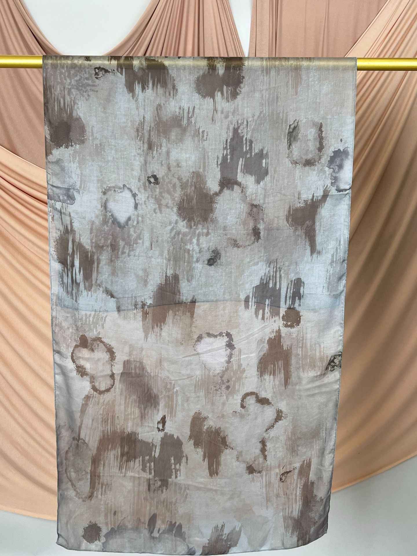 MD021  Modal polyester-cotton tie-dye single stitch Muslim hijab