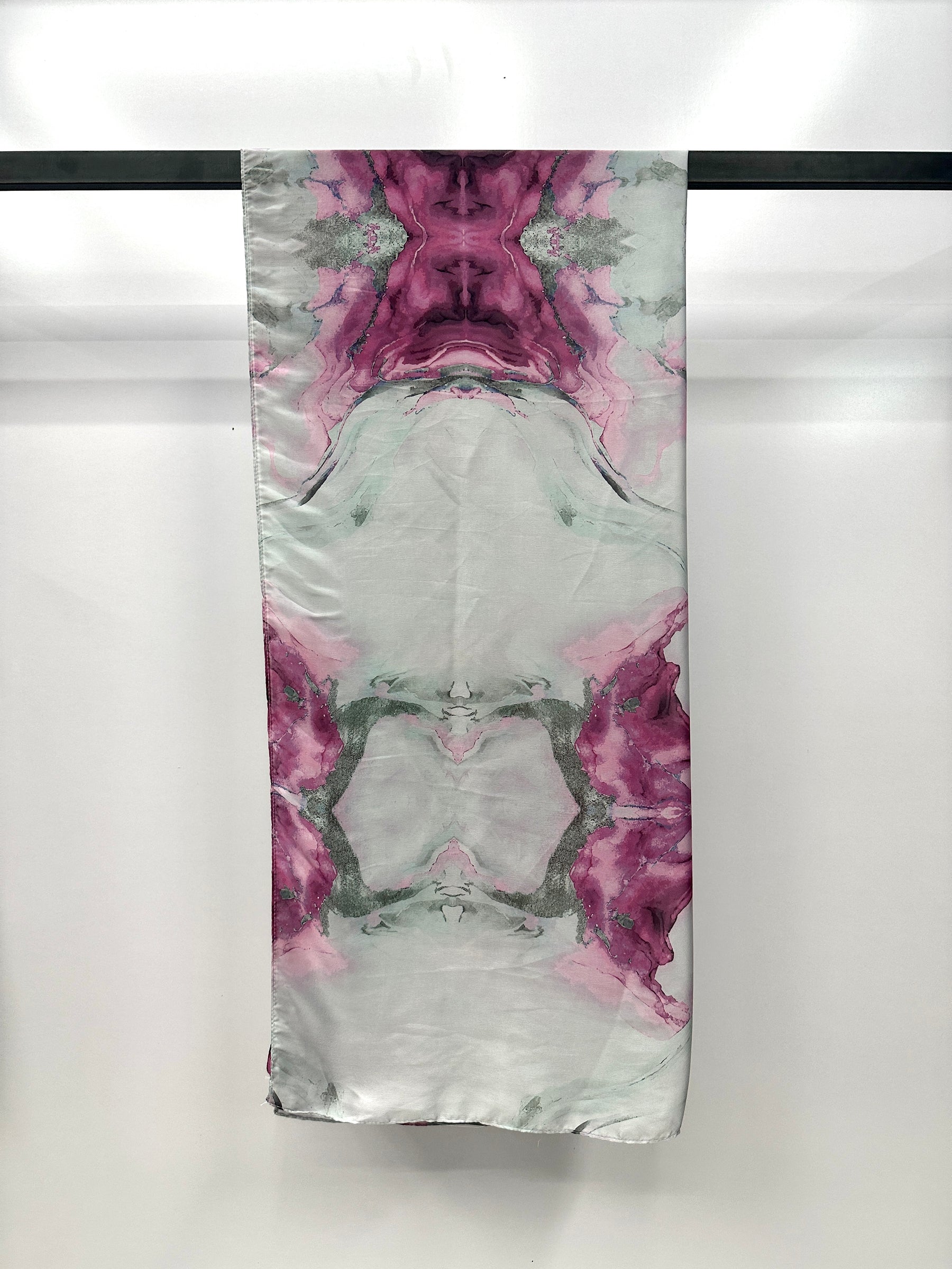 MYS001   Printed silk  hijab