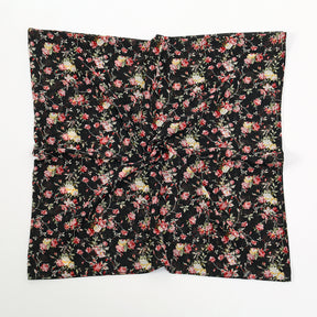 YW361  145*145cm small floral printed chiffon square scarf