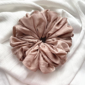 WJA40  Satin  Tencel Velvet Large Size Women's Big Head Flower Large Intestine Circle Tencel Hair Tie