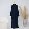 4 - Navy Blue cardigan + inner + hijab