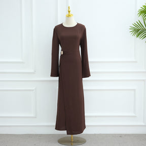 LR1077  Women's Plain Minimalist Dress for Daily Wear