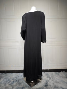 MQ155  Fashion Polyester Pleated Premium Crinkled Dress - Hijab Not Included