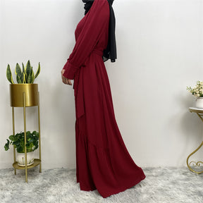 6533 plain muslim abaya dress