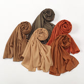 VS632 plain hot stamping chiffon hijab