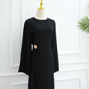 LR1077  Women's Plain Minimalist Dress for Daily Wear