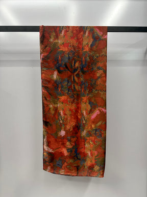 MYS001   Printed silk  hijab