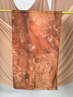 MD019  Modal polyester-cotton tie-dyed Muslim hijab