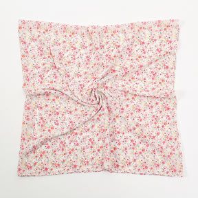 YW361  145*145cm small floral printed chiffon square scarf