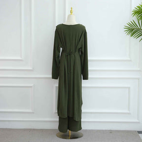 LR1103 Fashion Two-Piece Set: Matching Top and Pants