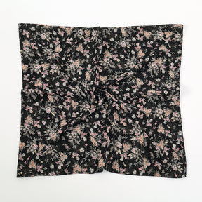 YW361  145*145cm small floral printed chiffon square scarf