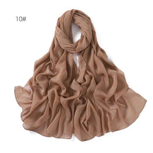 YZ175  Plain Lurex Chiffon Hijab with Fine Pleats