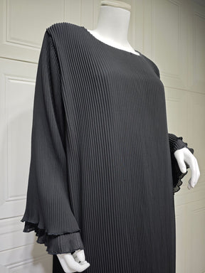 MQ155  Fashion Polyester Pleated Premium Crinkled Dress - Hijab Not Included