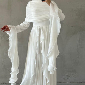 LR1169  Double-layer waist dress – no hijab
