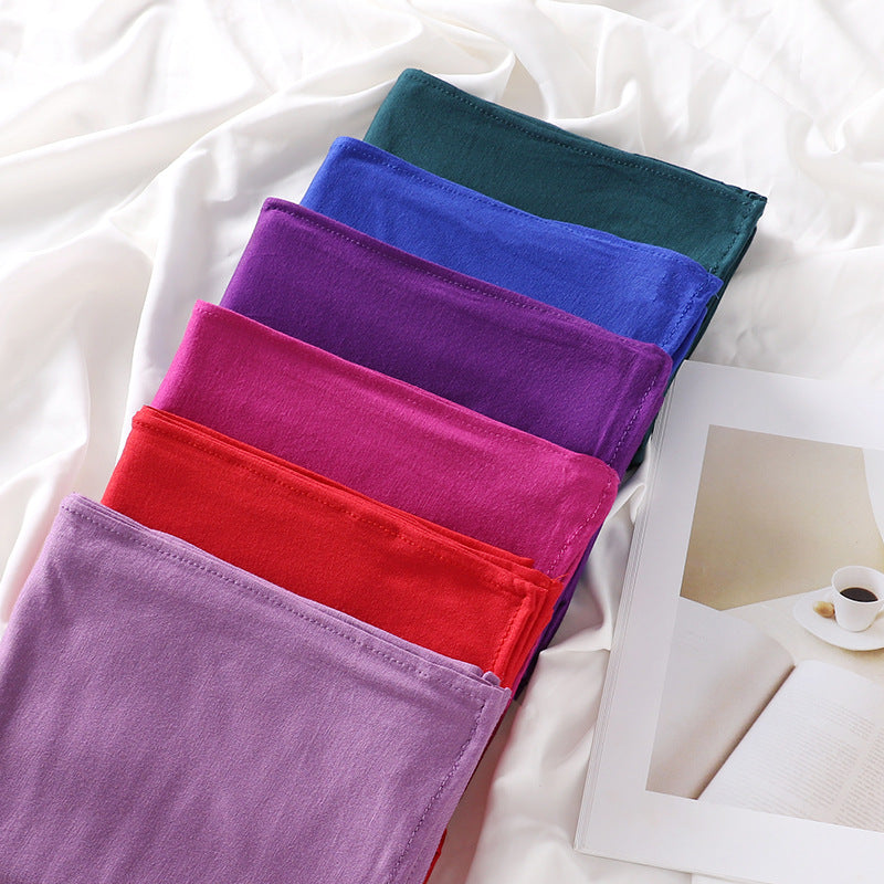 MSL270 Modal cotton solid color headscarf scarf