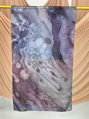 MD019  Modal polyester-cotton tie-dyed Muslim hijab