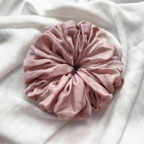 WJA40  Satin  Tencel Velvet Large Size Women's Big Head Flower Large Intestine Circle Tencel Hair Tie