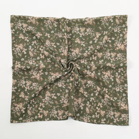 YW361  145*145cm small floral printed chiffon square scarf