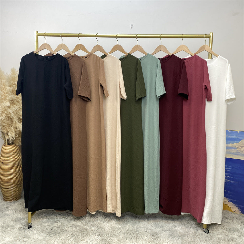 6722 plain muslim abaya