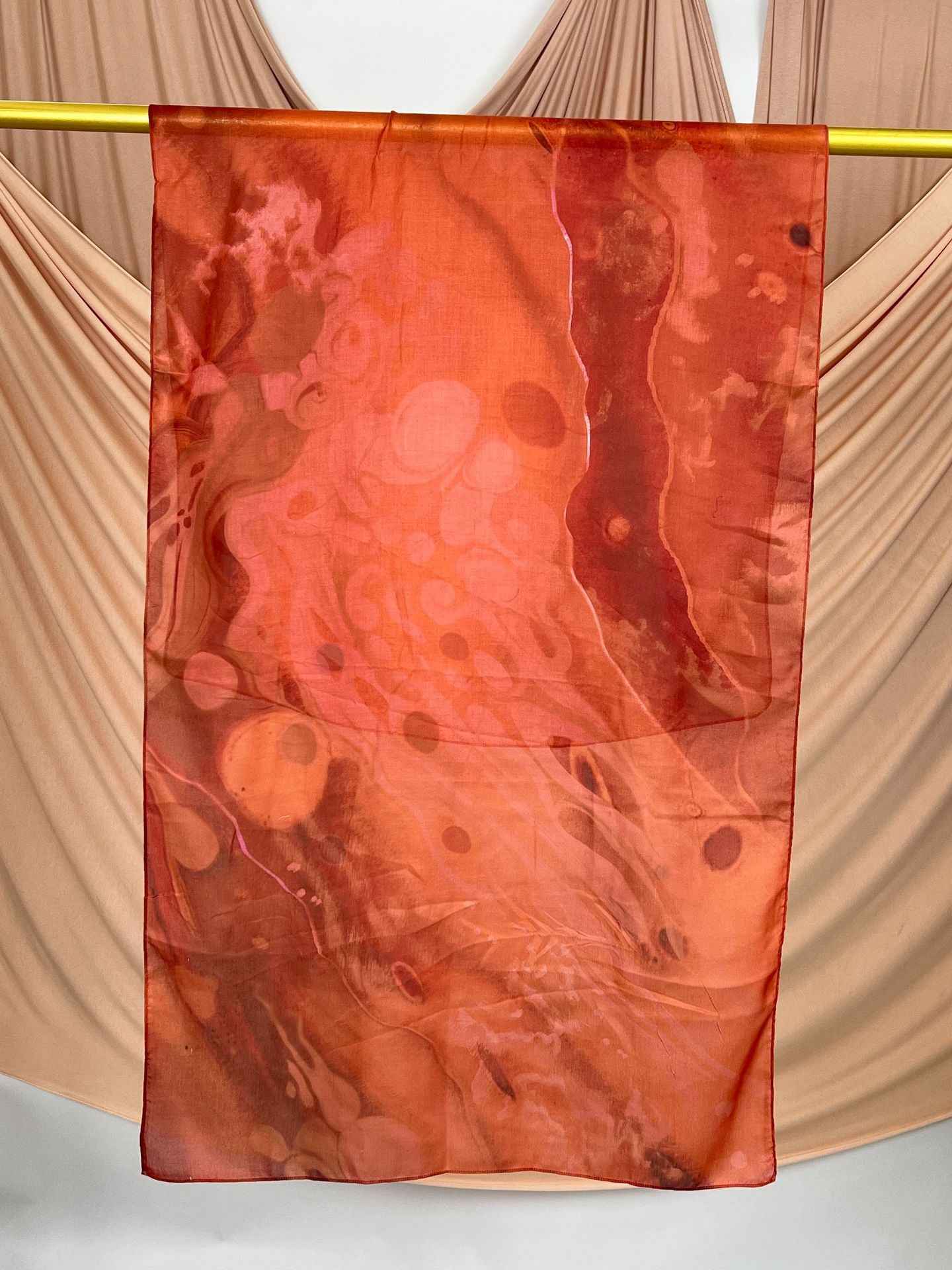 MD019  Modal polyester-cotton tie-dyed Muslim hijab