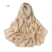 YZ175  Plain Lurex Chiffon Hijab with Fine Pleats