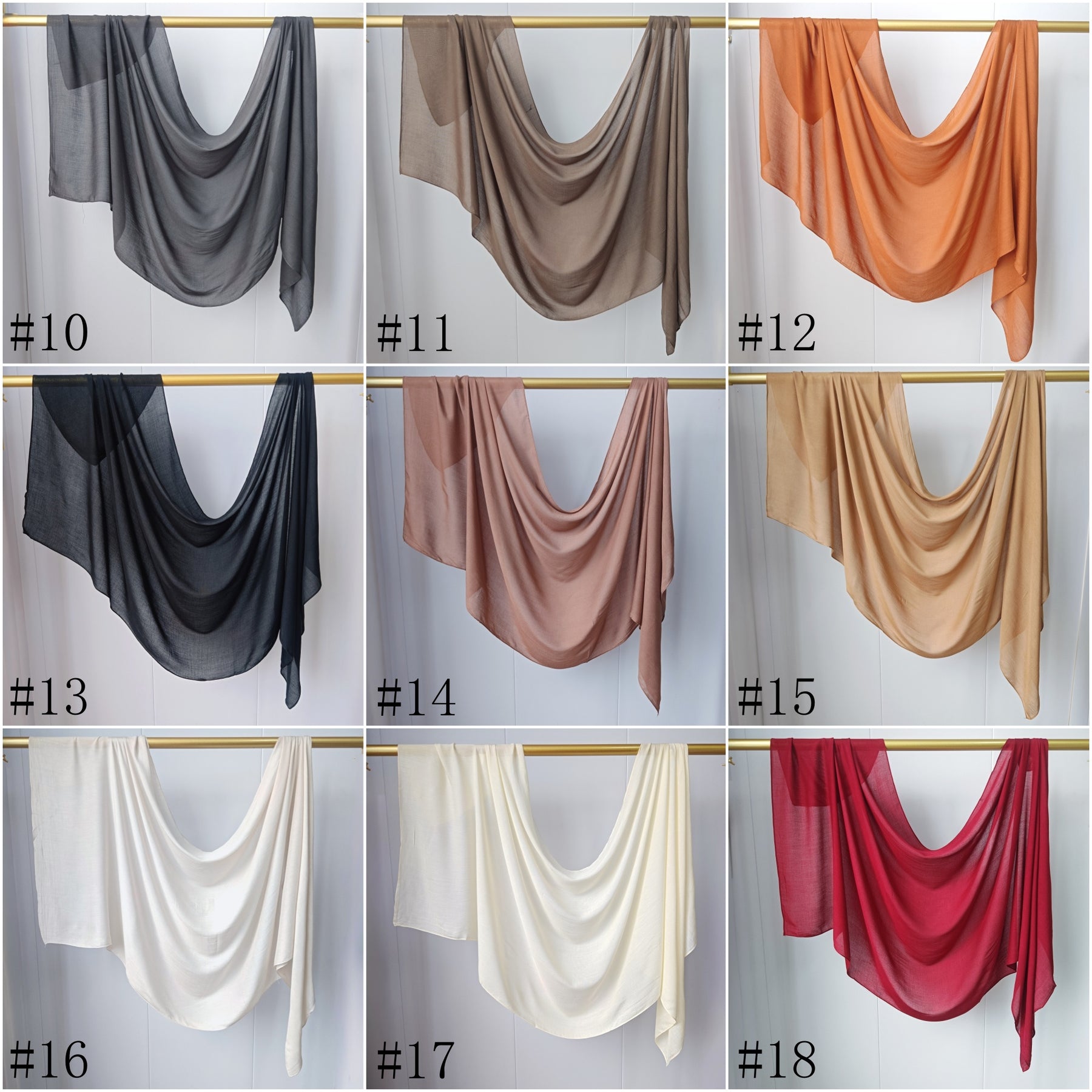 WJ002  30S Modal Breathable Plain Single Stitch Hijab
