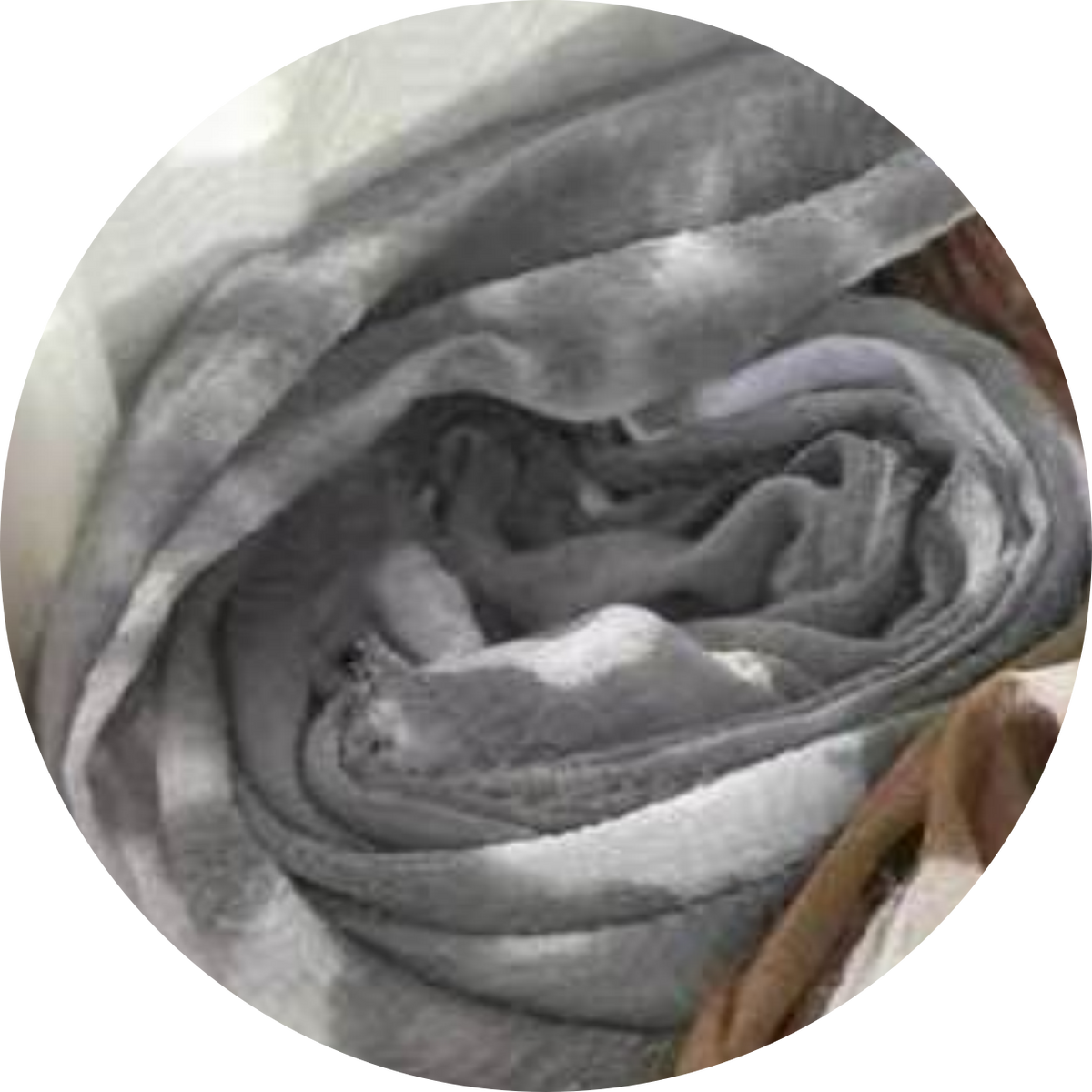 SS014  Printed Polyester Crinkle Four-Sided Short Fringe Hijab