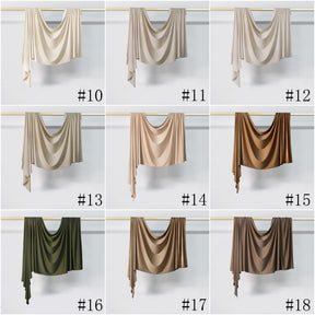 JB43  Plain Soft Breathable Liquid Jersey Hijab