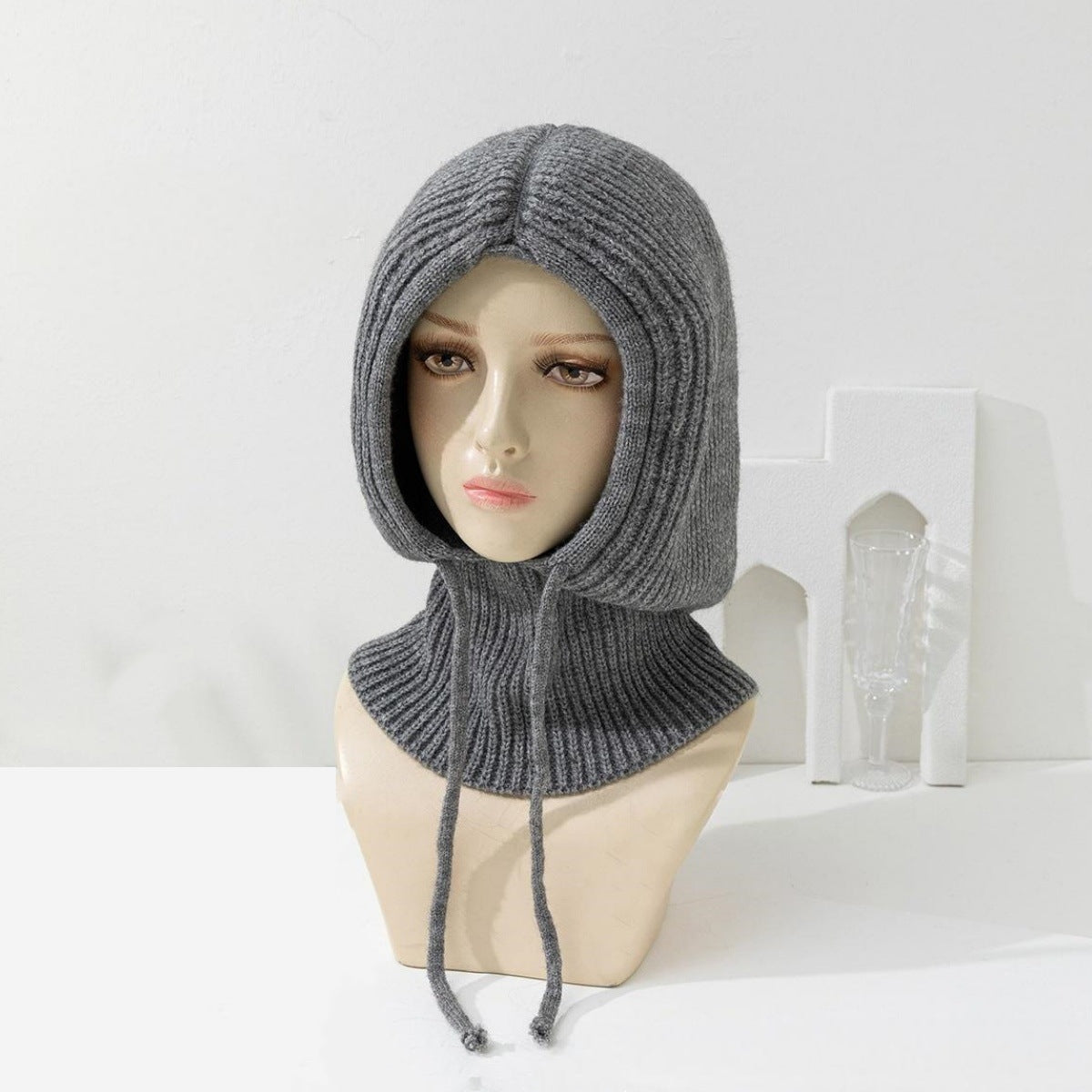 CGS-M380  Plain Jersey Knit Acrylic Hijab Cap