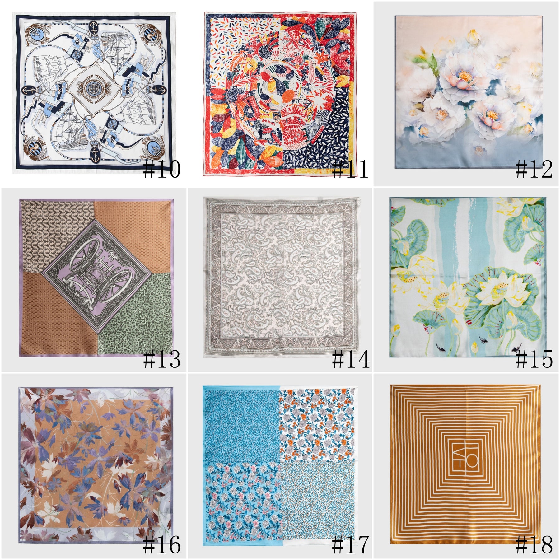 FHZ24-9115 Mulberry silk silk scarf square scarf plain hijab scarf hijab/tudung printed scarf printed hijab