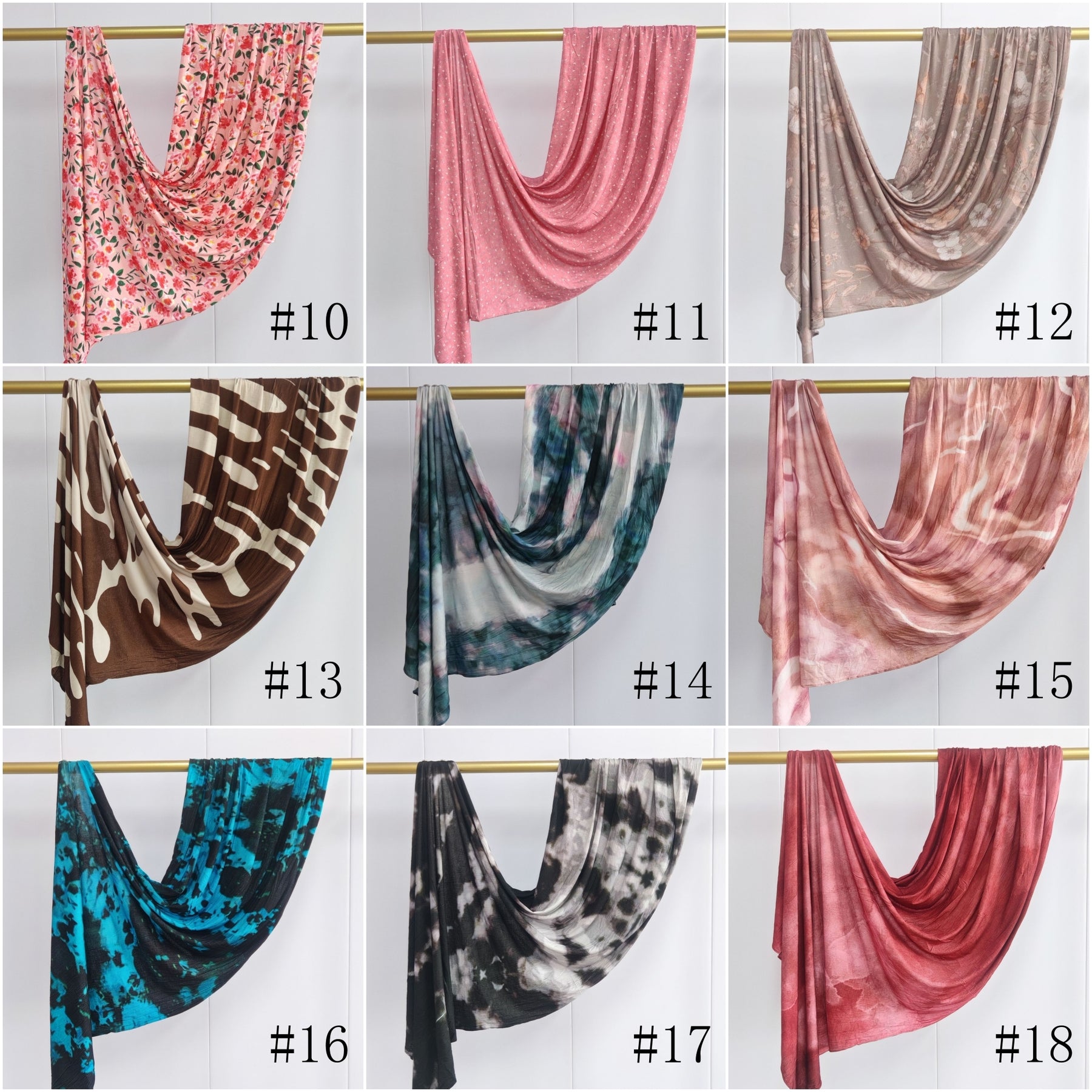 JB021  Printed Mercerized Cotton Jersey Hijab