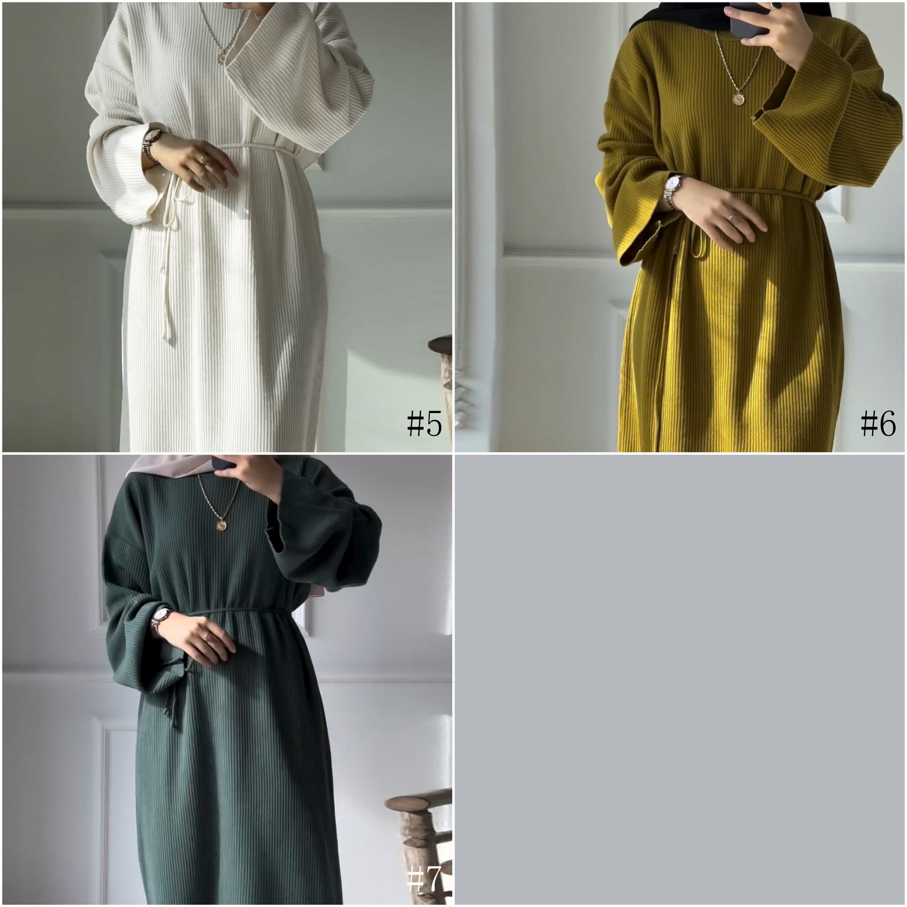 LR930  Autumn/Winter Thickened Jersey Loose Sweater Dress