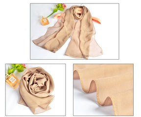 QWS05  Long Plain Chiffon Sun Protection Hijab