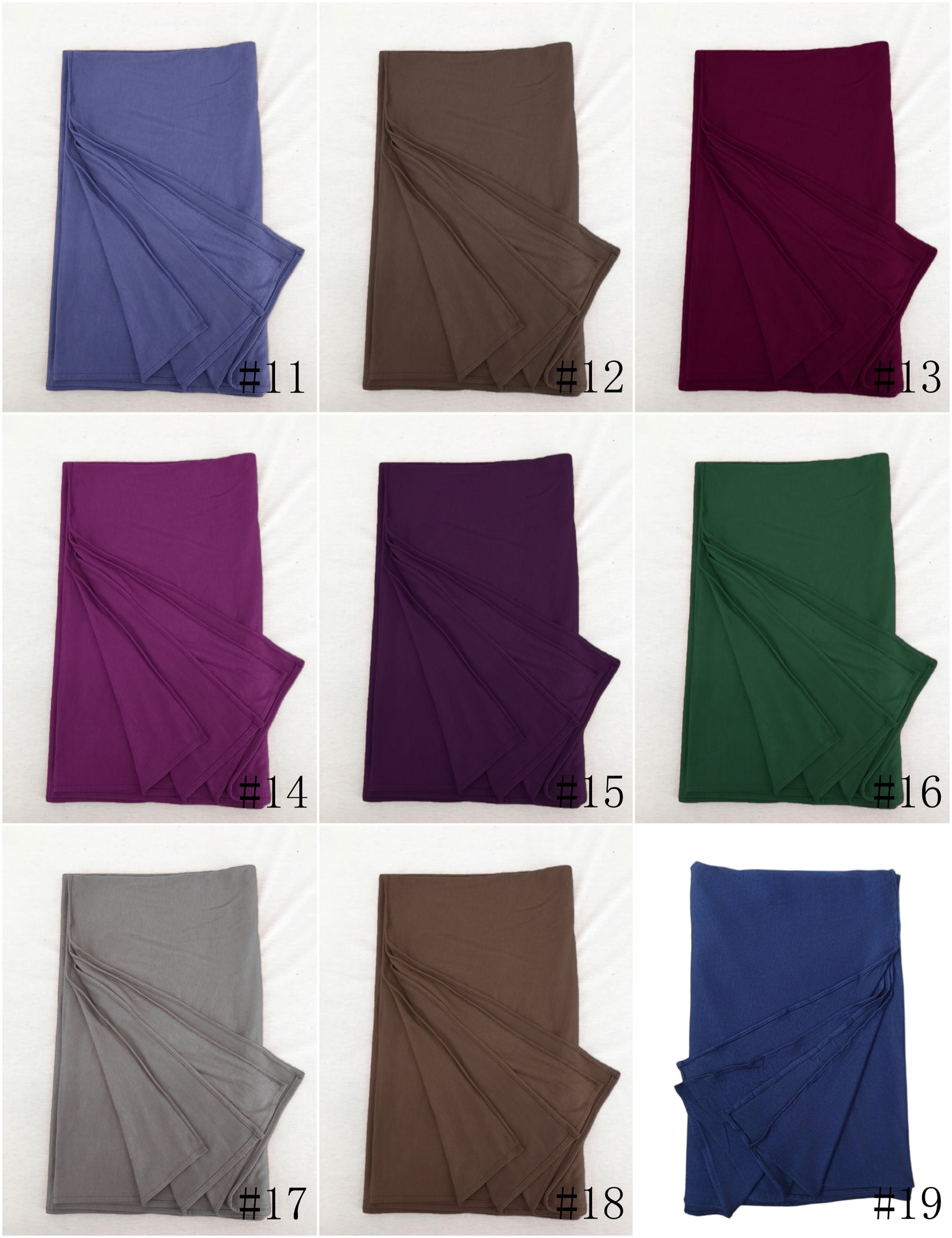 JB50  Bamboo Fiber Jersey, Fine, Soft, Non-Pilling Hijab