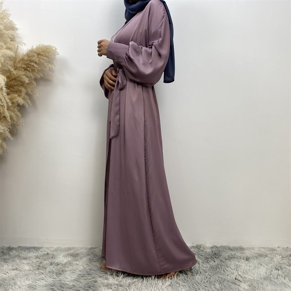 1975 plain muslim abaya cardigan dress