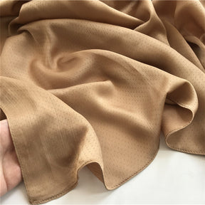 WJA35 Wrinkled Chiffon Solid Color Shawl