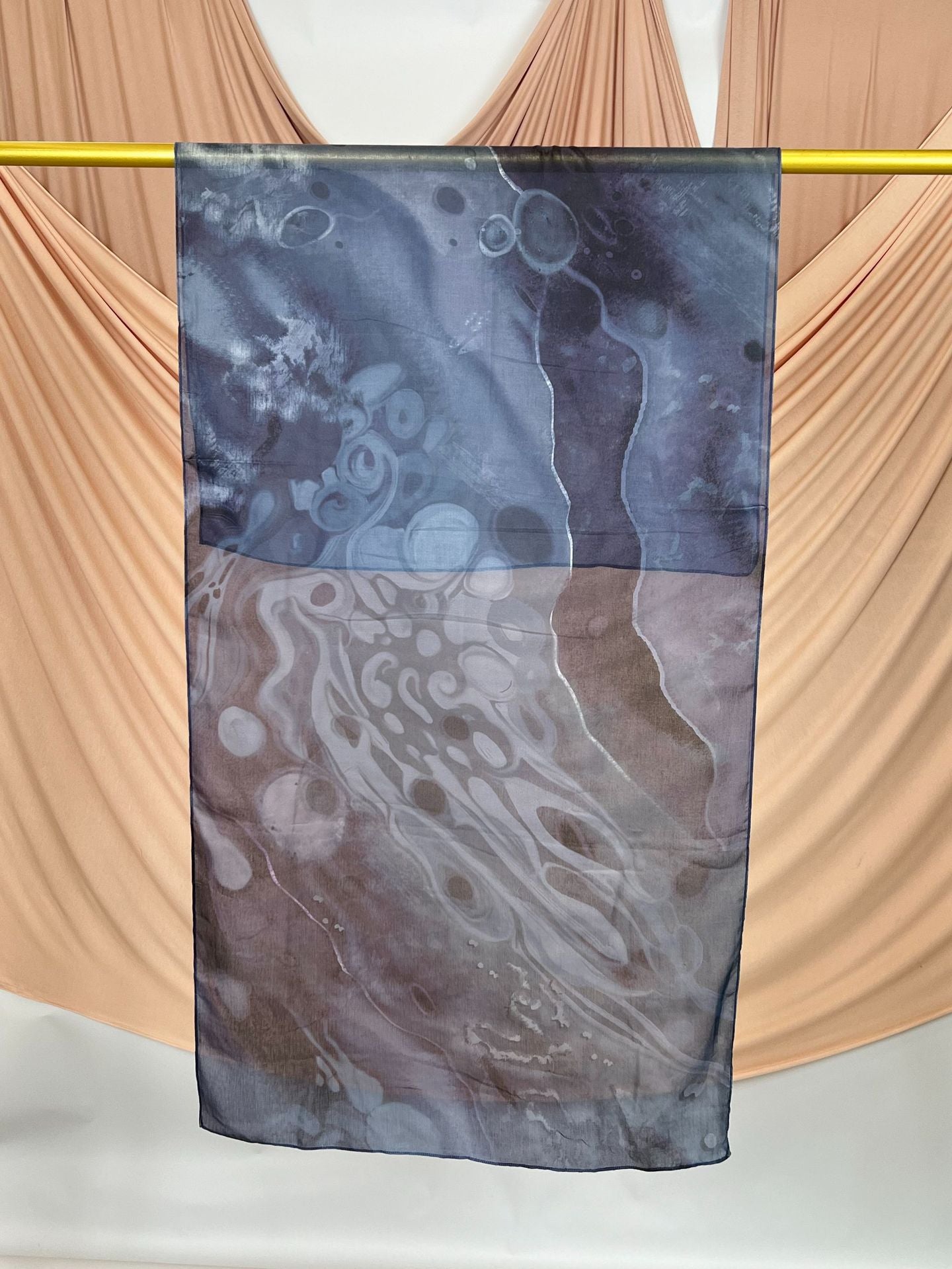 MD019  Modal polyester-cotton tie-dyed Muslim hijab