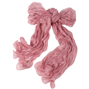 WJ090  Plain breathable bright silk bubble crepe hijab